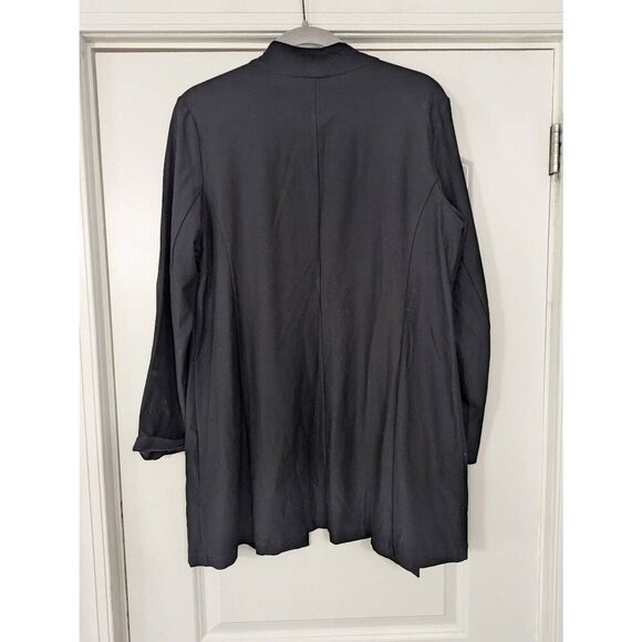 Eileen‎ Fisher Cardigan women's size Medium black open front minimalist elevated - Picture 5 of 5